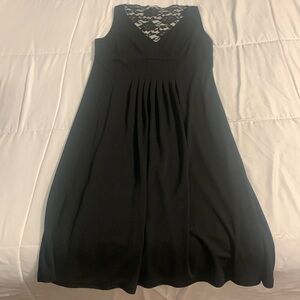 Black dress — lace back detail